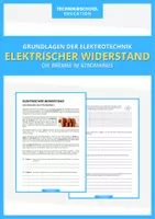 Vorschau - Arbeitsblätter - Technik - Der elektrische Widerstand - Deckblatt