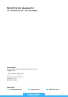 Vorschau - Arbeitsblätter - Technik - Die elektrische Spannung - Seite 1