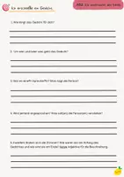 Vorschau - Arbeitsblätter - Schritt für Schritt ein Gedicht erschließen - Seite 1