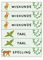 Voorbeeld - Alles voor een jungle klasthema - Pagina 1