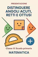 anteprima - Presentazioni / Lavagne - Distinguere angoli acuti, retti e ottusi - Pagina di copertina