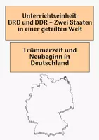 Vorschau - Arbeitsblätter - Materialpaket - GESCHICHTE BRD und DDR - Zwei Staaten in einer geteilten Welt - Seite 1