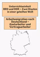 Vorschau - Arbeitsblätter - Arbeitsmigration nach Deutschland – Gastarbeiter und Vertragsarbeiter - Deckblatt