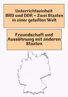 Vorschau - Arbeitsblätter - Freundschaft und Aussöhnung mit anderen Staaten - Deckblatt