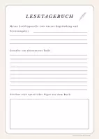Vorschau - Arbeitsblätter - Lesetagebuch - Seite 3