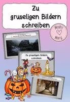 Vorschau - Bildkarten - Gruselgeschichten zu Bildern schreiben - Deckblatt