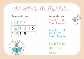 Vorschau - Merkblätter - Merkplakate - Addition, Subtraktion, Multiplikation, Division - Seite 3