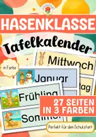 Vorschau - Präsentationen/Tafelbilder - Hasenklasse - Tafelkalender - Deckblatt