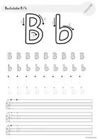 Vorschau - Arbeitsblätter - Buchstaben Nachspuren Grundschrift Buchstabeneinführung A-Z - Seite 2