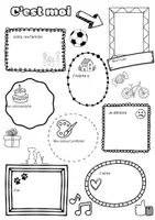 Voorbeeld - Frans: C'est moi - fiches de travail et cartes - Pagina 2