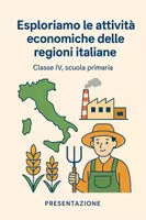anteprima - Presentazioni / Lavagne - Esploriamo le attività economiche delle regioni italiane - Presentazione - Pagina di copertina