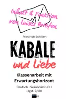 Vorschau - Klassenarbeiten - Schiller: "Kabale und Liebe" - Klassenarbeit: Inhalt & Funktion von Luises Briefen -- Aufklärung oder Sturm und Drang? - Deckblatt