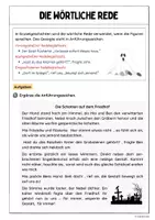 Vorschau - Arbeitsblätter - Die wörtliche Rede in Gruselgeschichten - Seite 1