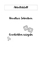 Vorschau - Arbeitsblätter - Kreatives Schreiben: Geschichten würfeln (Sek. 1) - Deckblatt