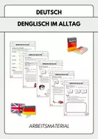 Vorschau - Unterrichtsreihen - Arbeitsmaterial Denglisch im Alltag – Sprachmischung, Anglizismen & Sprachreflexion (Deutsch Sek I) - Deckblatt