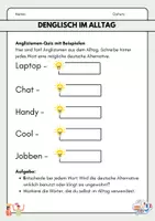 Vorschau - Unterrichtsreihen - Arbeitsmaterial Denglisch im Alltag – Sprachmischung, Anglizismen & Sprachreflexion (Deutsch Sek I) - Seite 3