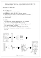 Vorschau - Stundenentwürfe - Zick Zack Wichtel – Fertige Kunststunde | Kunst Weihnachten | Weihnachten basteln | Wichtel Weihnachten | Kunst Vertretung Grundschule | Kunstidee Weihnachtszeit - Seite 1