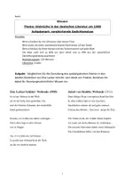 Vorschau - Klassenarbeiten - Klausur Gedichtvergleich Expressionismus - Deckblatt