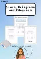 Vorschau - Arbeitsblätter - Gewichtsmaße: Kilogramm, Dekagramm, Gramm Klasse 3 - Deckblatt