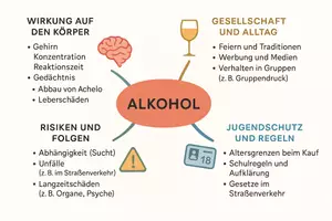 Vorschau - Arbeitsblätter - Arbeitsblatt zum Thema "Alkohol" + Onlineübung & MP3 + Mindmap + Infografik - Seite 3