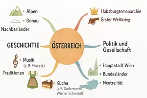 Vorschau - Arbeitsblätter - Arbeitsblätter zum Thema "Österreich" + Lösung & MP3 + Mindmap + Infografik - Seite 2