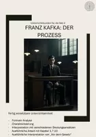 Vorschau - Unterrichtsreihen - Franz Kafka: Der Prozess Anspruchsvolle UE - Deckblatt