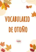 Vista previa - Refuerzo / NEE / Materiales de apoyo - TARJETAS VOCABULARIO OTOÑO - página 1