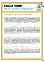Vorschau - Arbeitsblätter - Soziale Medien ab 16 Jahren erlauben - Seite 2