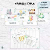 Vista previa - Tarjetas / Manipulativos - Càrrecs d'aula - portada - Portada