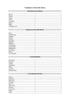 Vorschau - Arbeitsblätter - Vocabulary to Describe Houses and Homes - Deckblatt