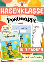 Vorschau - Poster - Hasenklasse - Postmappe (Schulstart) - Deckblatt