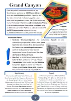 Vorschau - Arbeitsblätter - Grand Canyon - Eines der größten Naturwunder unserer Erde - Deckblatt