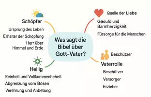 Vorschau - Arbeitsblätter - Arbeitsblätter zum Thema "Was sagt die Bibel über Gott-Vater?" + Lösung & MP3 + Mindmap + Infografik - Seite 2