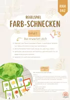 Vorschau - Spiele - Regelspiel zum Thema Schnecken und Farben - Deckblatt