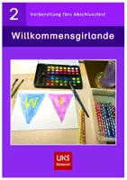 Vorschau - Mal- und Bastelvorlagen - Vorlagen Wimpelkette fürs Abschlussfest LESEN + SCHREIBEN - Deckblatt