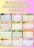 Vorschau - Anderer Materialtyp - Jahreszeiten & Monate Kalender zum Ausdrucken – Zeitloses Material für Kita und Grundschule - Seite 2