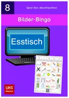 Vorschau - Spiele - Bilder-Bingo-Spiel fürs Abschlussfest LESEN + SCHREIBEN - Deckblatt