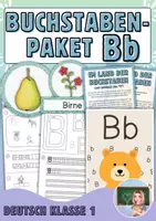Vorschau - Arbeitsblätter - B/b Buchstabenpaket (Poster, Geschichte, Arbeitsblätter) - Deckblatt