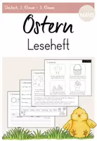 Vorschau - Arbeitsblätter - Leseheft: Ostern (2. Klasse - 3. Klasse) - Leseförderung - Deckblatt