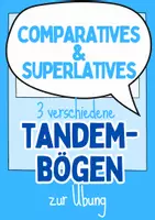 Vorschau - Arbeitsblätter - Tandem comparatives & superlatives - Deckblatt