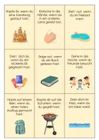 Vorschau - Bildkarten - Sommerferien Bewegungsspiel zum aktiven Einstieg nach den Ferien - Seite 2