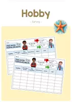 Vorschau - Arbeitsblätter - Hobby_Survey - Deckblatt