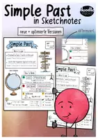 Vorschau - Arbeitsblätter - English Tenses Sketchnotes - Minipaket / Kleines Paket - Seite 3