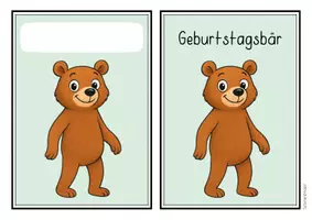 Vorschau - Mal- und Bastelvorlagen - Bärenklasse - Geburtstagsaufsteller - Seite 3