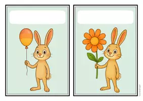 Vorschau - Mal- und Bastelvorlagen - Hasenklasse - Geburtstagsaufsteller - Seite 2