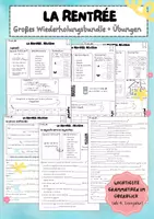 Vorschau - Arbeitsblätter - Materialpaket - Wiederholungsbundle 1. + 5. Lernjahr - Deckblatt