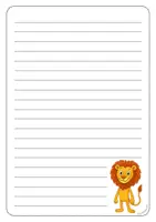 Vorschau - Arbeitsblätter - Löwenklasse - Briefpapier - Seite 3