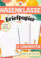 Vorschau - Arbeitsblätter - Hasenklasse - Briefpapier - Deckblatt