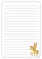 Vorschau - Arbeitsblätter - Hasenklasse - Briefpapier - Seite 1