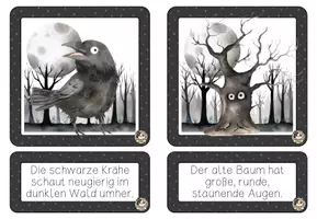 Vorschau - Spiele - Zuordnungsspiel Lesespiel Halloween-Freunde #halloween - Seite 3